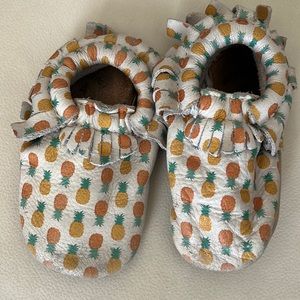 Freshly Picked Pineapple Print Moccasins